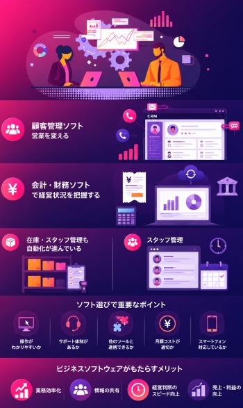 成長企業と業務ソフト